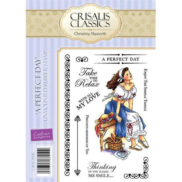 Crisalis Classics Unmounted Rubber Stamp Perfect Day