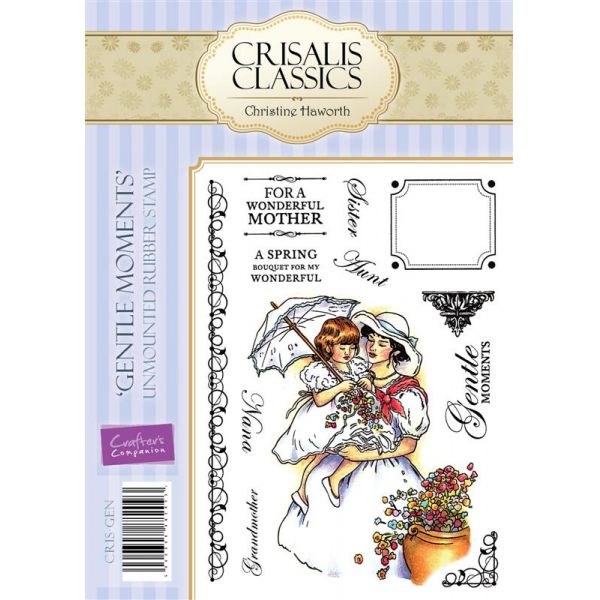 Crisalis Classics Unmounted Rubber Stamp Gentle Moments