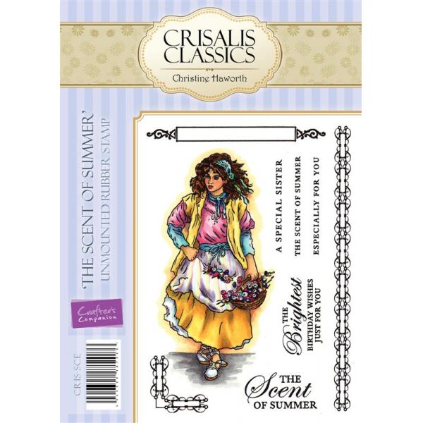 Crisalis Classics Unmounted Rubber Stamp The Scent of Summer