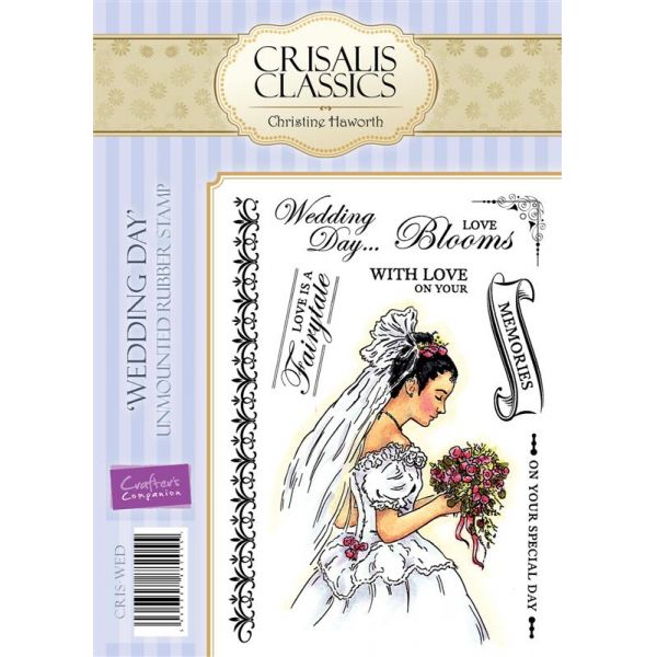 Crisalis Classics Unmounted Rubber Stamp Wedding Day