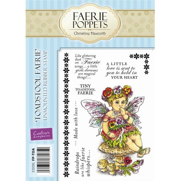 Faerie Poppets Unmounted Rubber Stamp Set - Toadsool Faerie