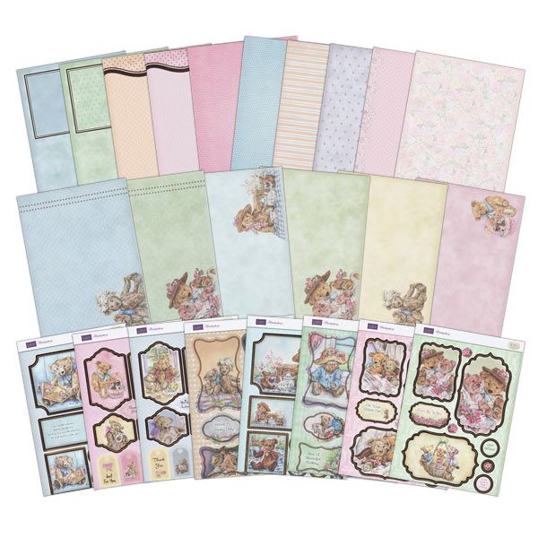 Meadow Cottage Bears Luxury Card Collection by Hunkydory