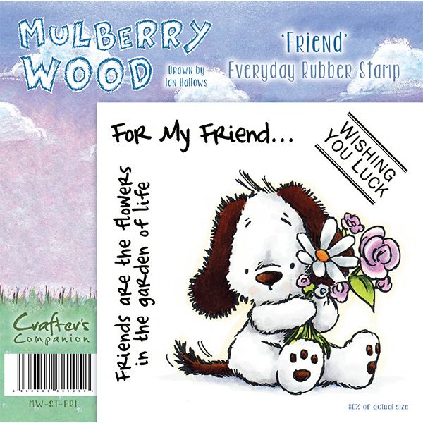 Mulberry Wood - Friend Everyday Rubber Stamp
