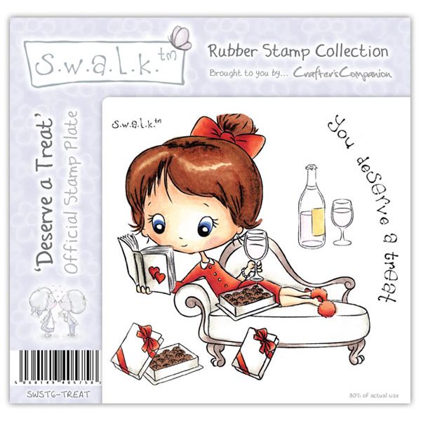 S.W.A.L.K. - Unmounted Rubber Stamp - Deserve a Treat