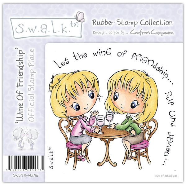 S.W.A.L.K. - Unmounted Rubber Stamp - Wine of Friendship