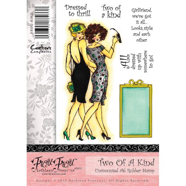 Frou Frou Unmounted Rubber Stamp Set - Two of a Kind