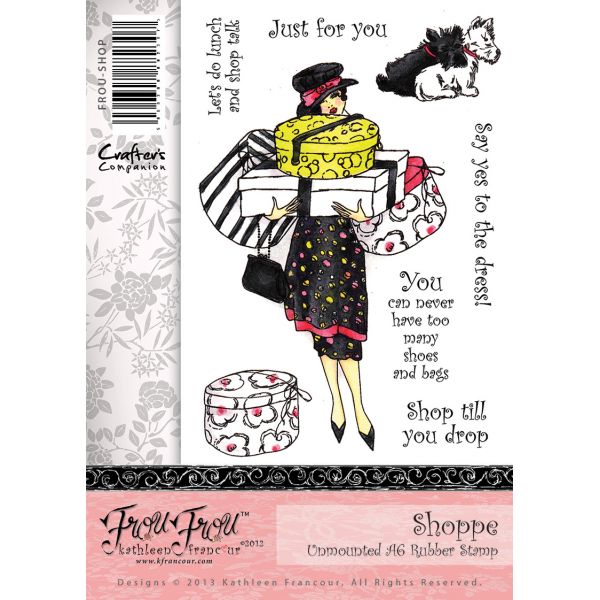 Frou Frou Unmounted Rubber Stamp Set - Shoppe