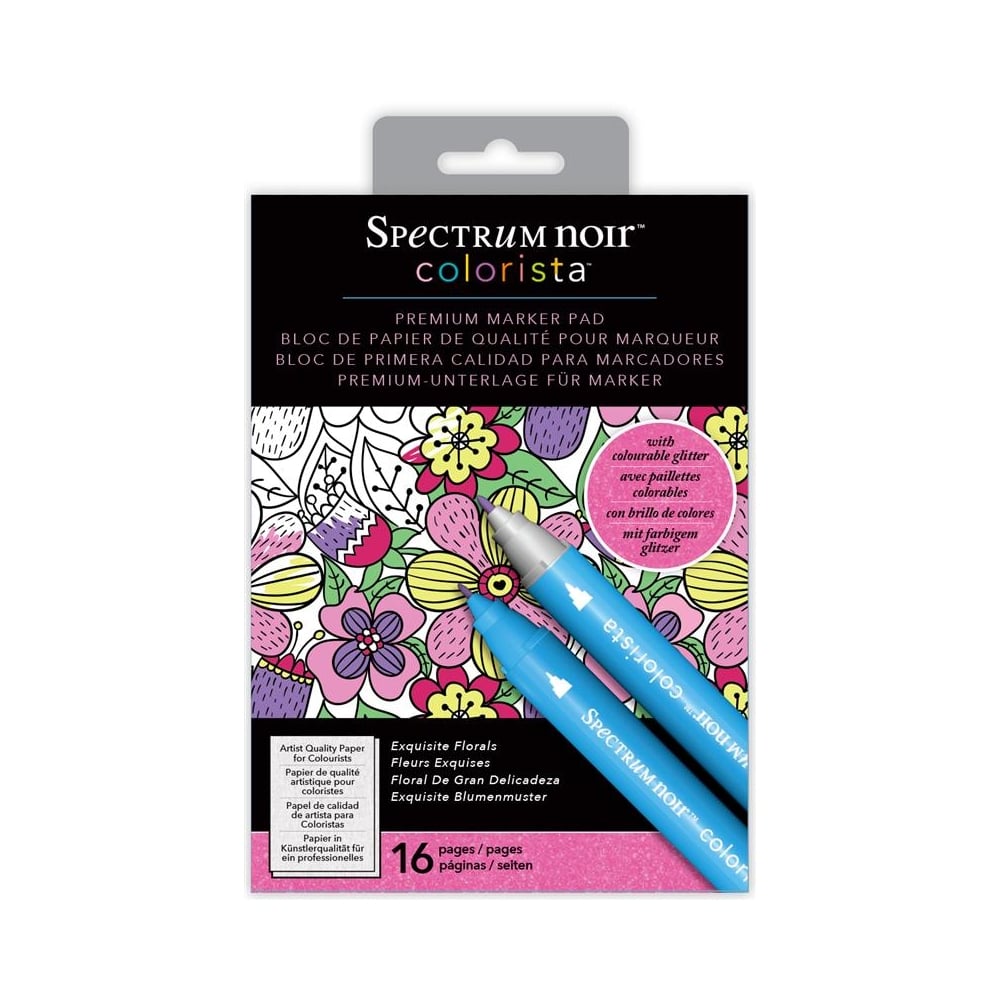 Spectrum Noir Colorista 5\" x 7\" Marker Pad - Exquisite Florals