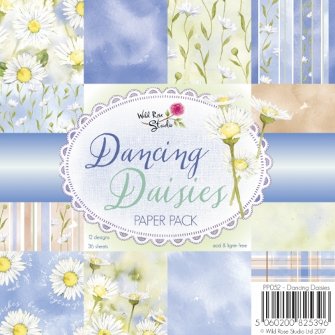 DISCONTINUED WRS Dancing Daisies 6 x 6 Paper Pack
