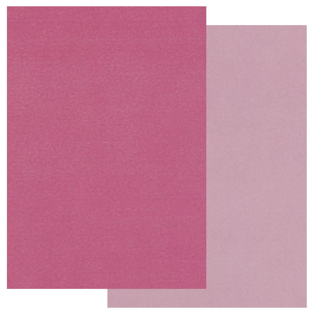 Groovi Two Tone A5 Coloured Parchment Paper - Pink (20 Sheets)