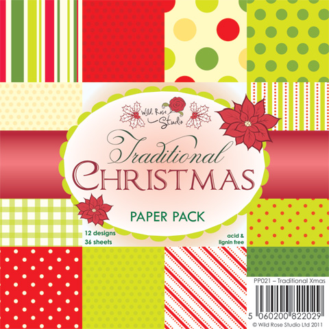 DISCONTINUED WRS Traditional Xmas 6 x 6 Paper Pack