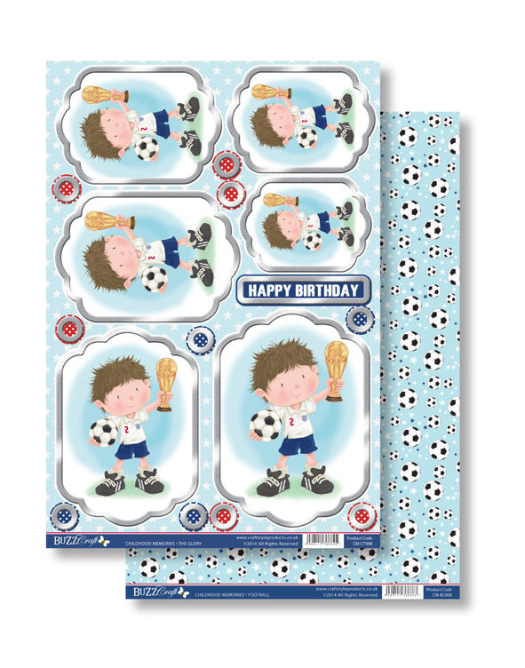 Buzzcraft Winning Team DIE CUT Topper/Backing Sheet