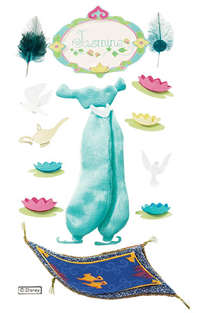 3D Jasmine Princess dresses