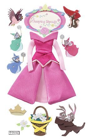 3D Sleeping Beauty Princess dresses