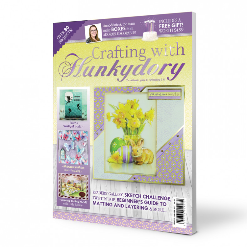 DISCONTINUED Crafting with Hunkydory - Issue 33  plus FREE gift