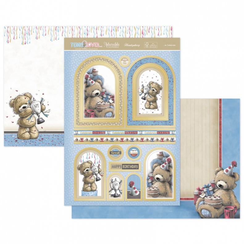 Teddy Loves to Celebrate Luxury Topper Set