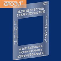 Groovi Plate Mate (Alphabet) For A5 Square Plates