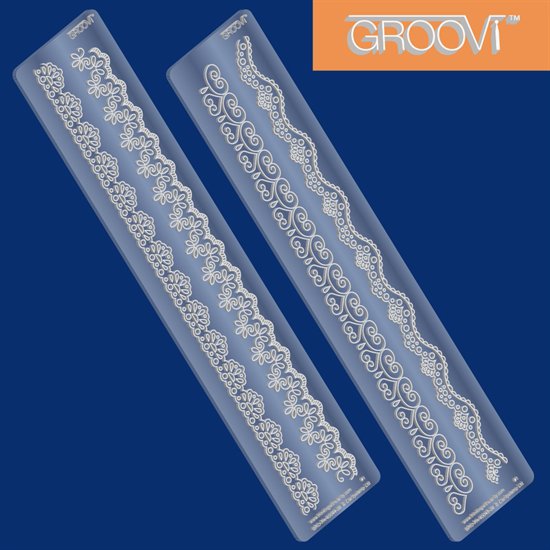 Groovi Lace Border Plates 1 and 2 Set